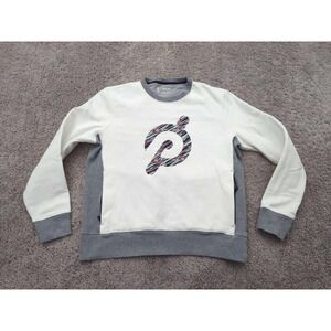 Fourlaps‎ x Peloton Pullover Sweatshirt Mens M Gray Long Sleeve Logo Athletic